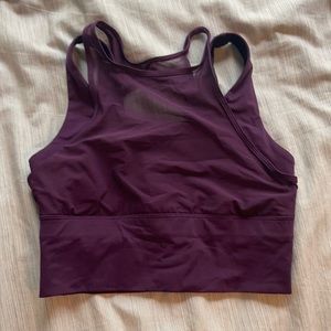 cropped workout tank/sports bra